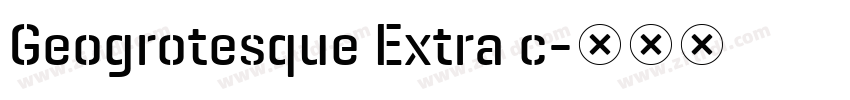 Geogrotesque Extra c字体转换